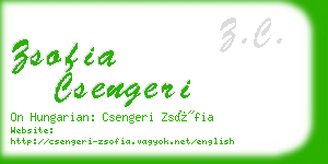 zsofia csengeri business card